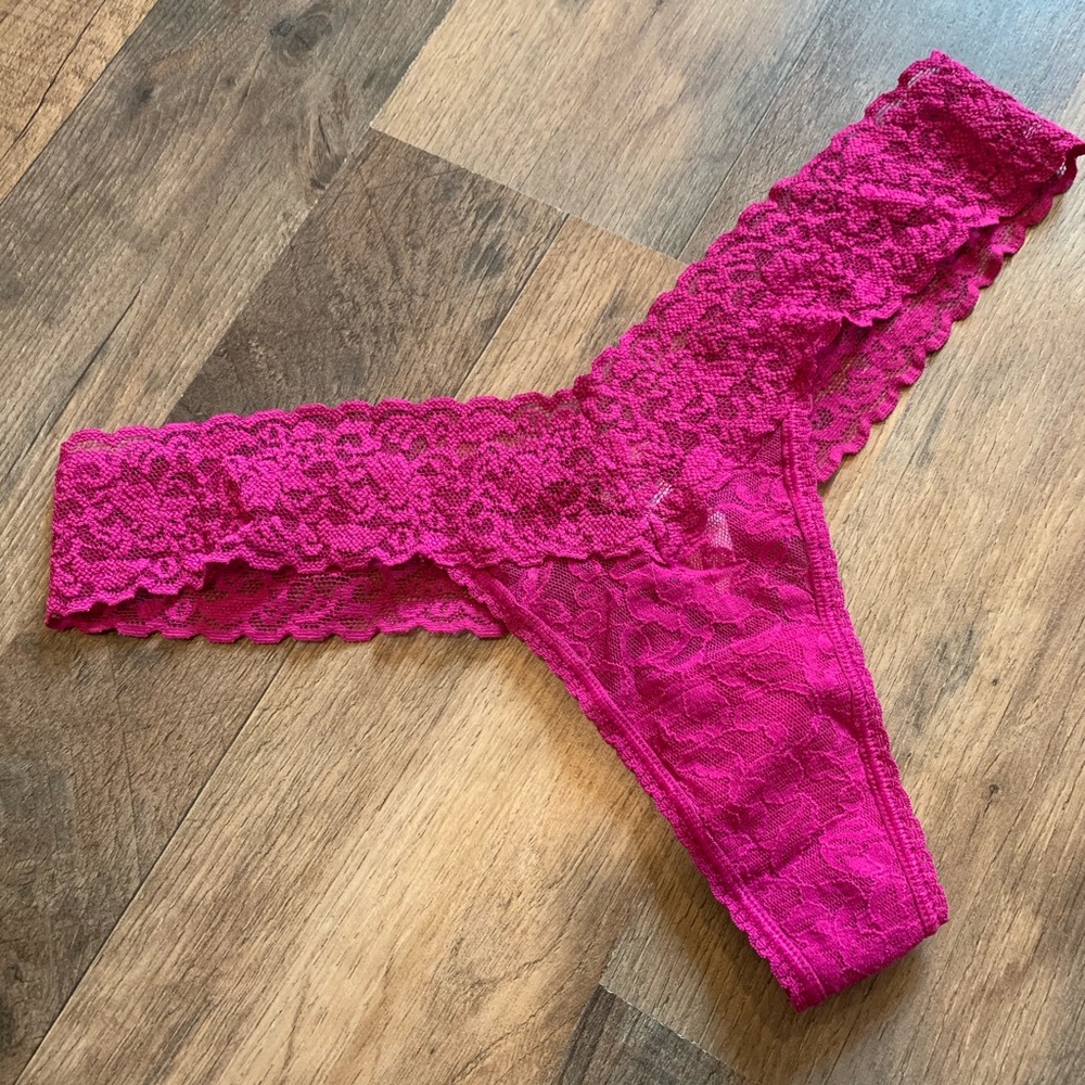 VS Vintage the Lacie all over lace thong panty one size
